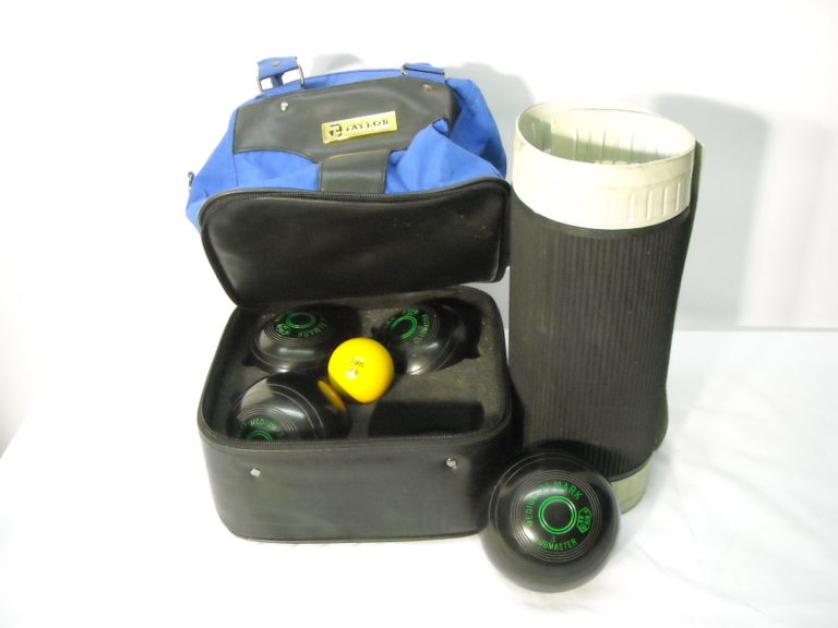 Bowls (Crown Green) Set of 4 in Bag with Jack Prop Hire and Deliver