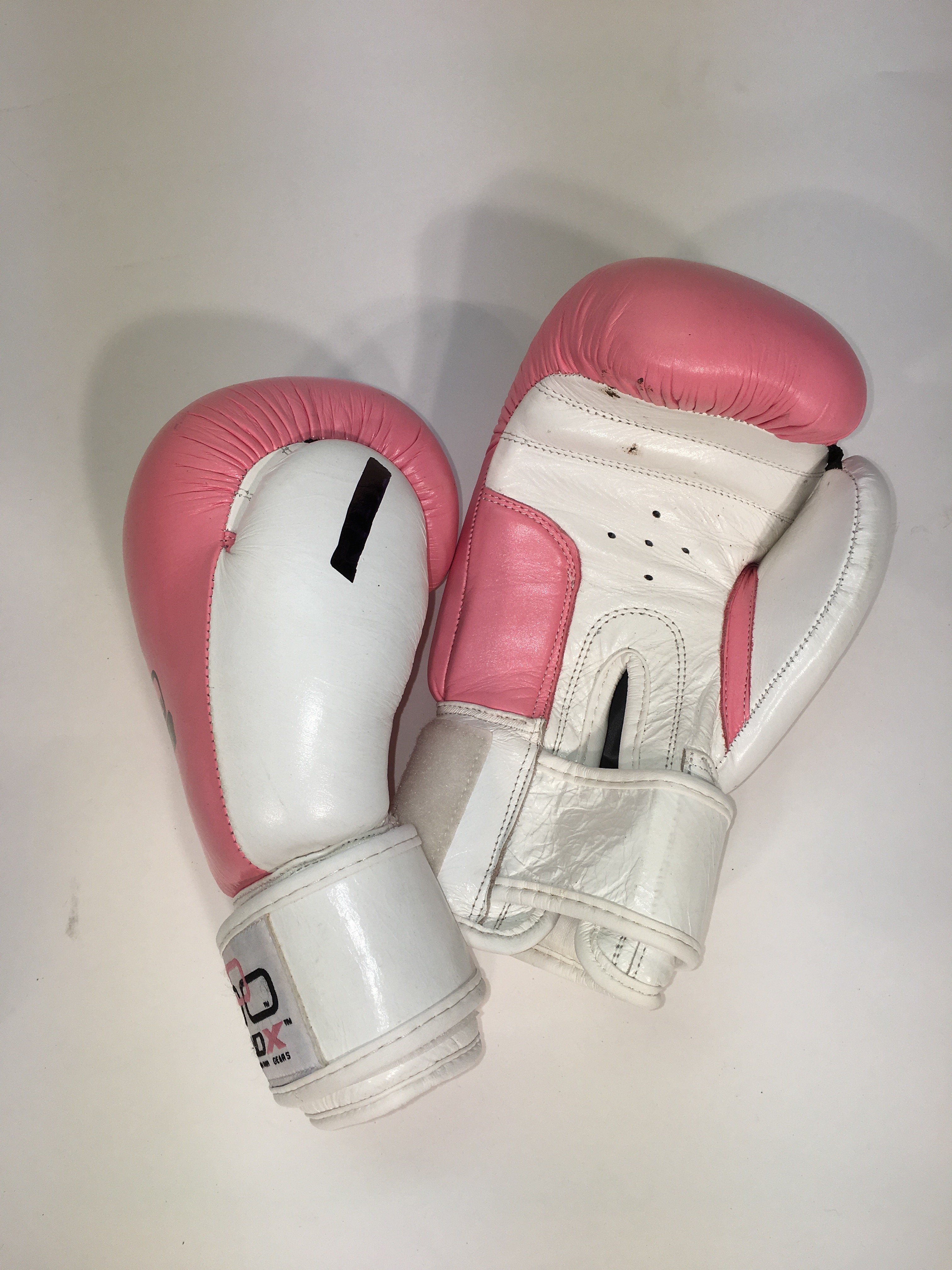 Boxing Gloves Pink and White | Prop Hire and Deliver